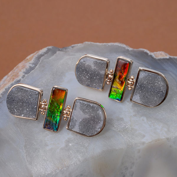 Magical & Colorful Ammolite Earrings