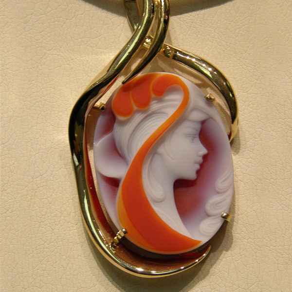 Agate Cameo Hand Carved