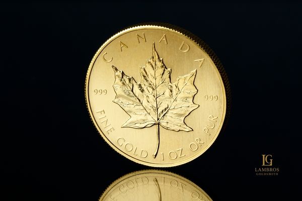 Canadian Gold Maple Leaf - Lambros Goldsmith